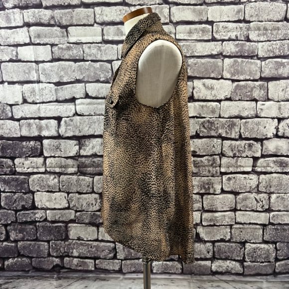 Love Culture Brown & Black Blouse Size S - Picture 4 of 10